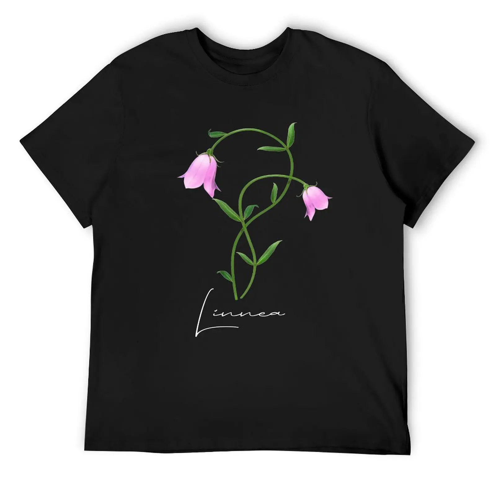 Nordic Wildflower Linnea Twinflower Pretty Pink Flowers floral T-Shirt blanks cute tops vintage clothes men workout shirt