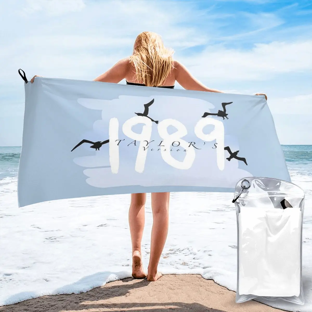 

Пляжное полотенце Taylor's Version 1989, мягкие быстросохнущие впитывающие полотенца из микрофибры для альпинизма