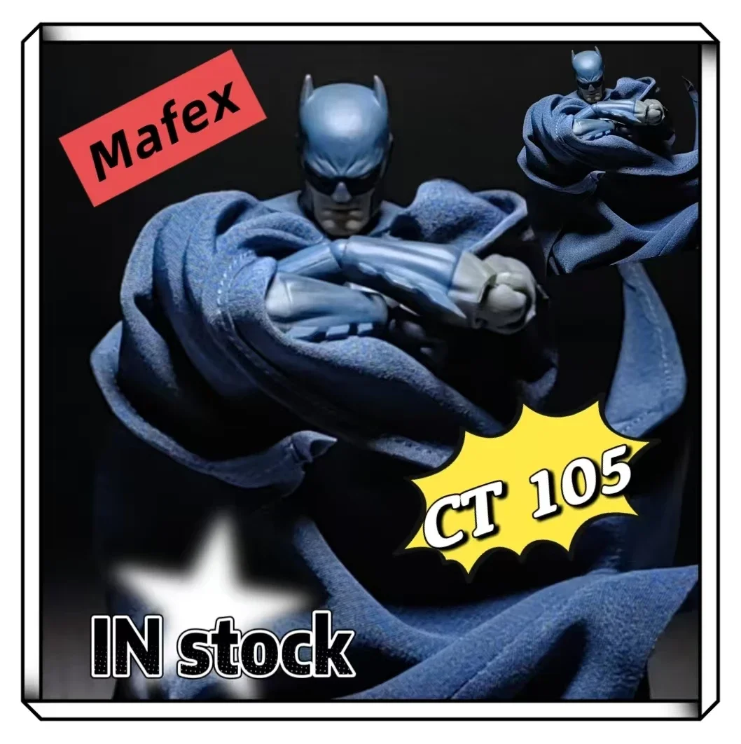 

IN stock CT Toys Batman Hush Blue Version Mafex 105 Black Version Bat Man Anime Action Figure Figurine Model Statue Gifts Toys