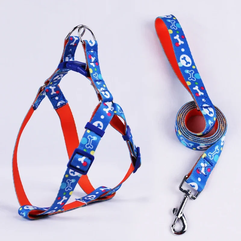 

Flower Charm Nylon Dog Collar And Leash Set Pet Supplies - Durable Pet Accessory with Charms
