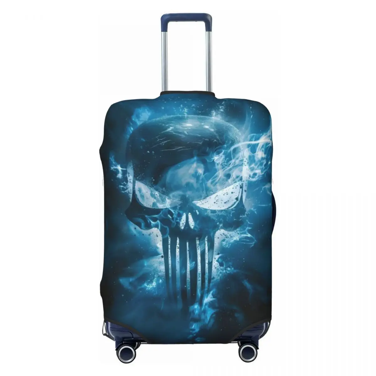 

Custom Punisher Skull Symbol Luggage Cover Protector Cute Trendy Superhero Travel Suitcase Covers for 18-32 Inch