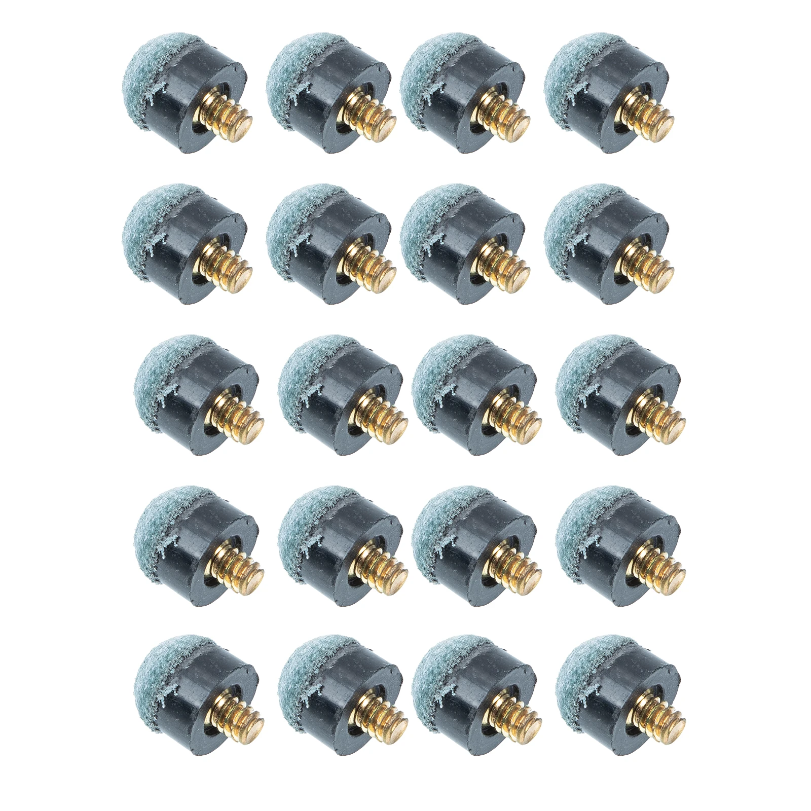 

20 pcs Pool 12mm Screw On Billiard Tips Replacement Pool Supply Blue Gray Colors Billiard Accessories