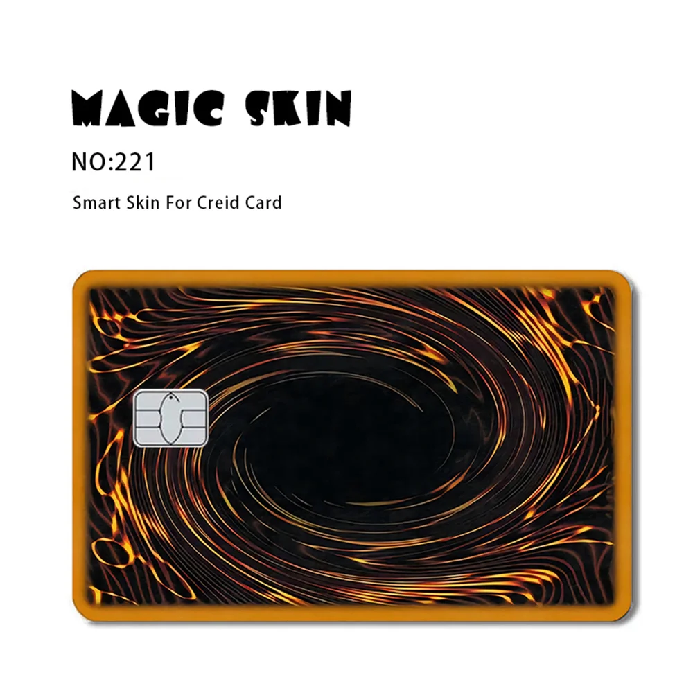 Anime Yu-Gi-Oh! Yugi Muto 2.5D HD Matte 3M PVC Sticker Film Tape Skin for Credit Card Debit Card Waterproof Stickers Deacl