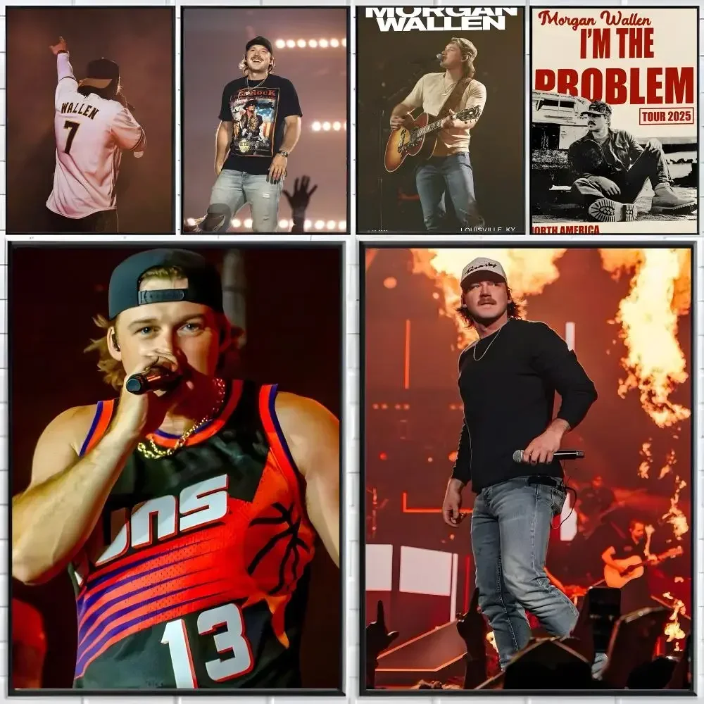 Singer Country Morgan Wallen Poster Distinct Home Decor Concepts Chic Indoor Art Pieces