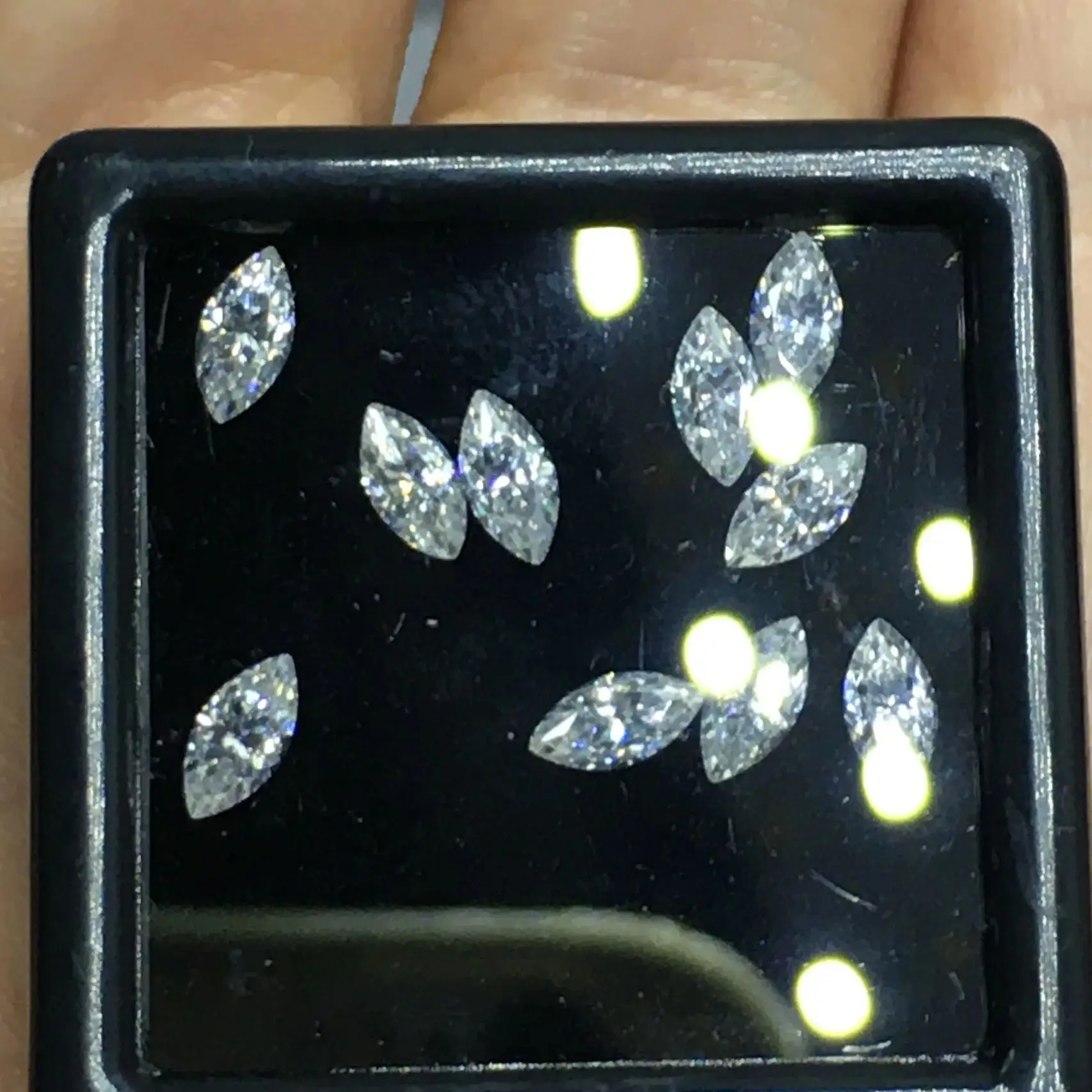 Mini Sizes 10PCS White Marquise Cut Moissanite D VVS1 With GRA Certificated Pass Diamond Tester Pen II