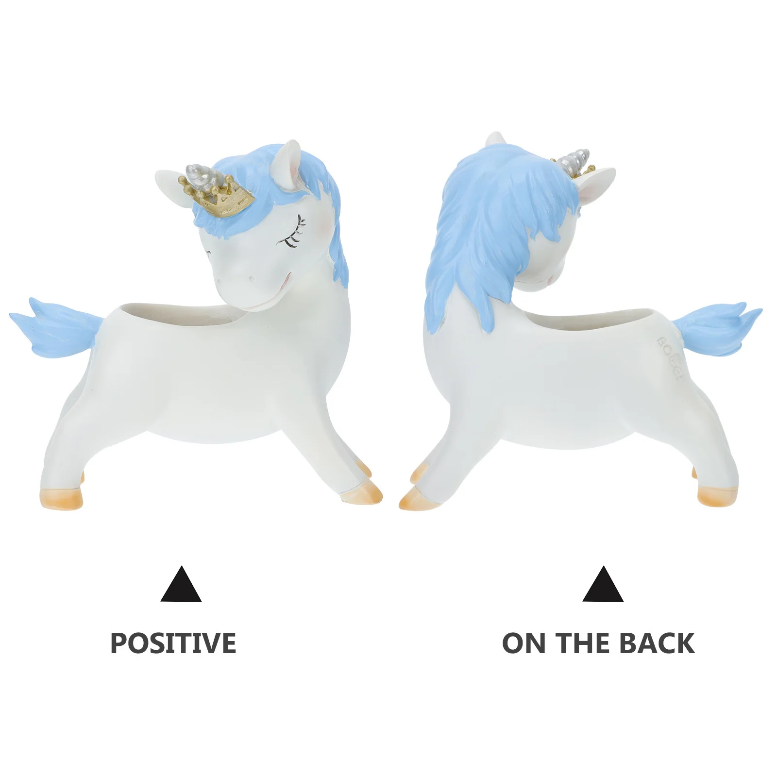 

1Pcs Unicorn Shaped Resin Flower Pot Mini Succulent Plant Holder Decorative Tabletop Garden Decor Resin Flowerpot