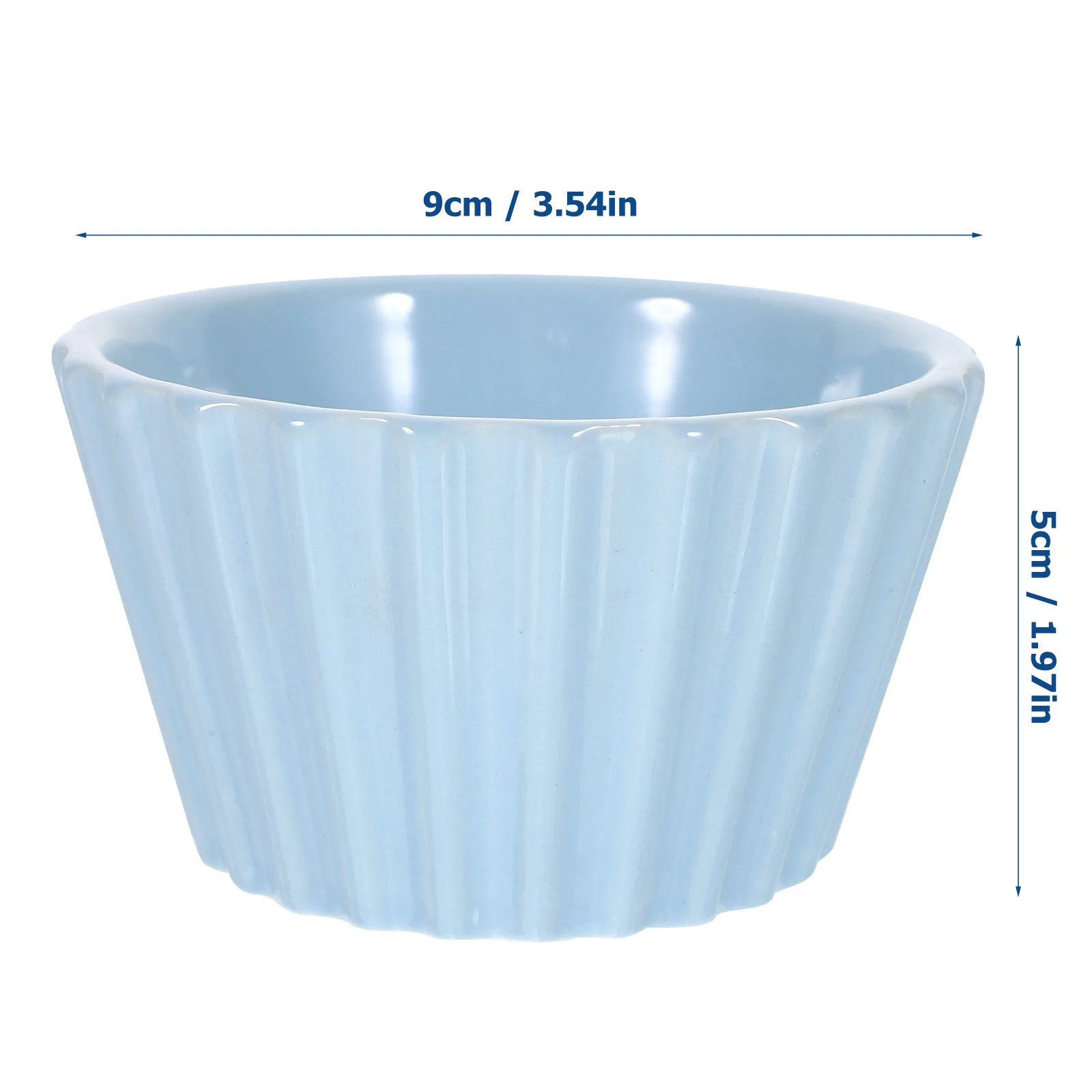 2Pcs Small Ceramic Baking Bowls Oven Safe Ramekins for Pudding Desserts Baking Cups Easy to Clean Ceramic Ramekins