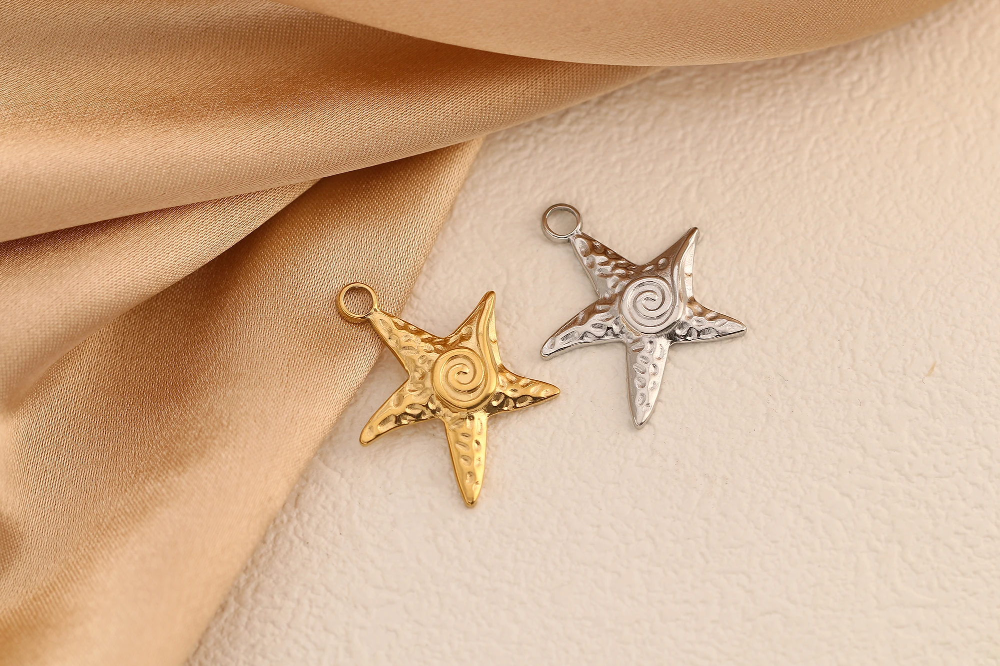 3PCS Edelstahl Charms Ozean Serie Tier Seestern Anhänger Fit Original Armband Halskette DIY Schmuck Machen Zubehör – Detail 4