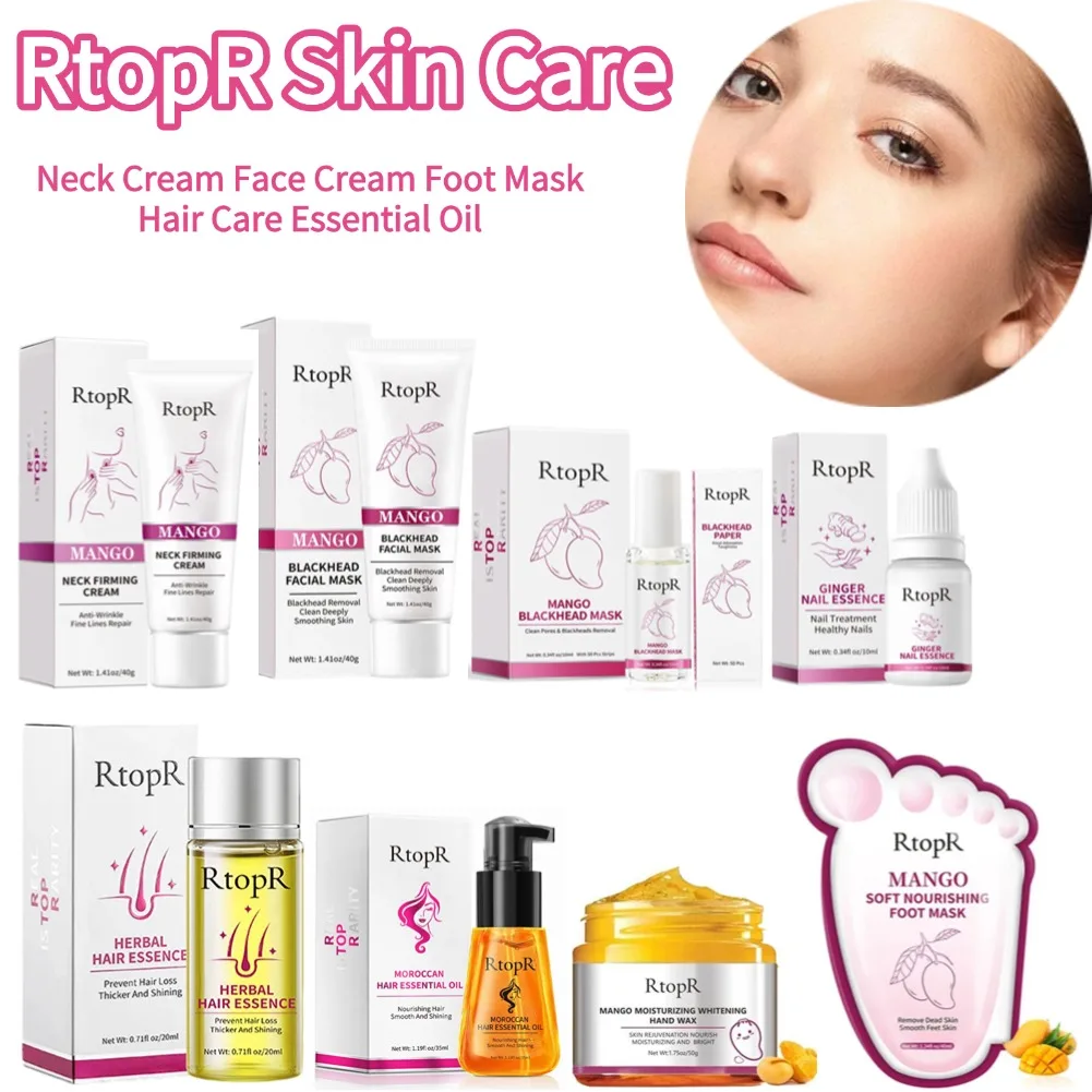 RtopR Neck Firming Cream Face Cream Foot Mask Hair Care Essential Oil Wrinkle Remove Whitening Moisturizing Skin Care Products