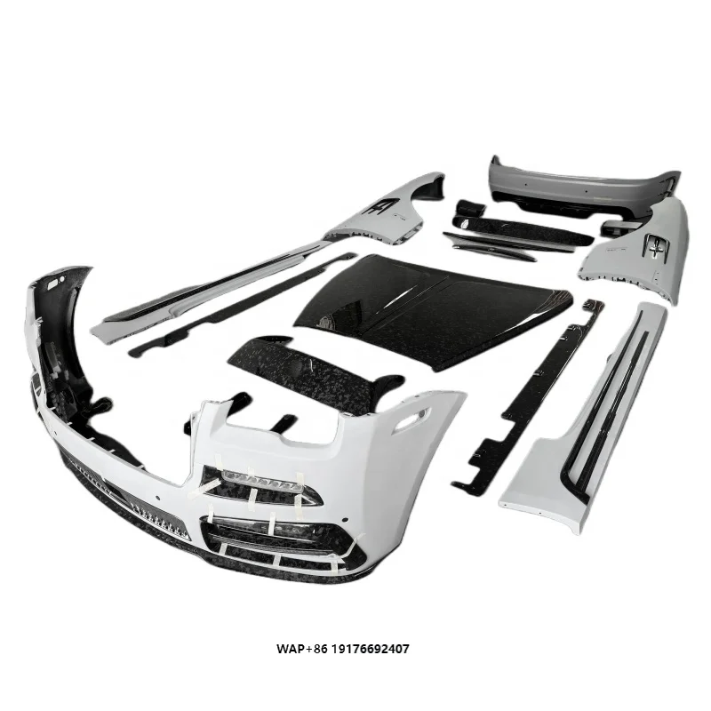 M Style Forged Dry Carbon Fiber Body Kit for Wraith Front Bumper Rear Bumper Side Skirt Fender Spoiler Hood Diffuser