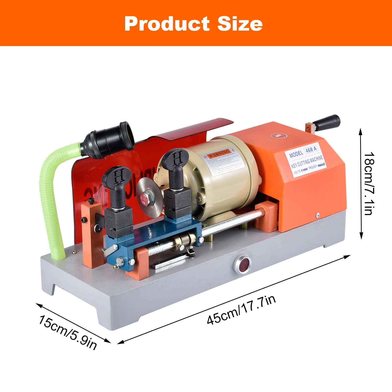 Máquina duplicadora de llaves de precisión de 110 V, herramienta de corte horizontal para tiendas de llaves automotrices y cerrajeros comerciales