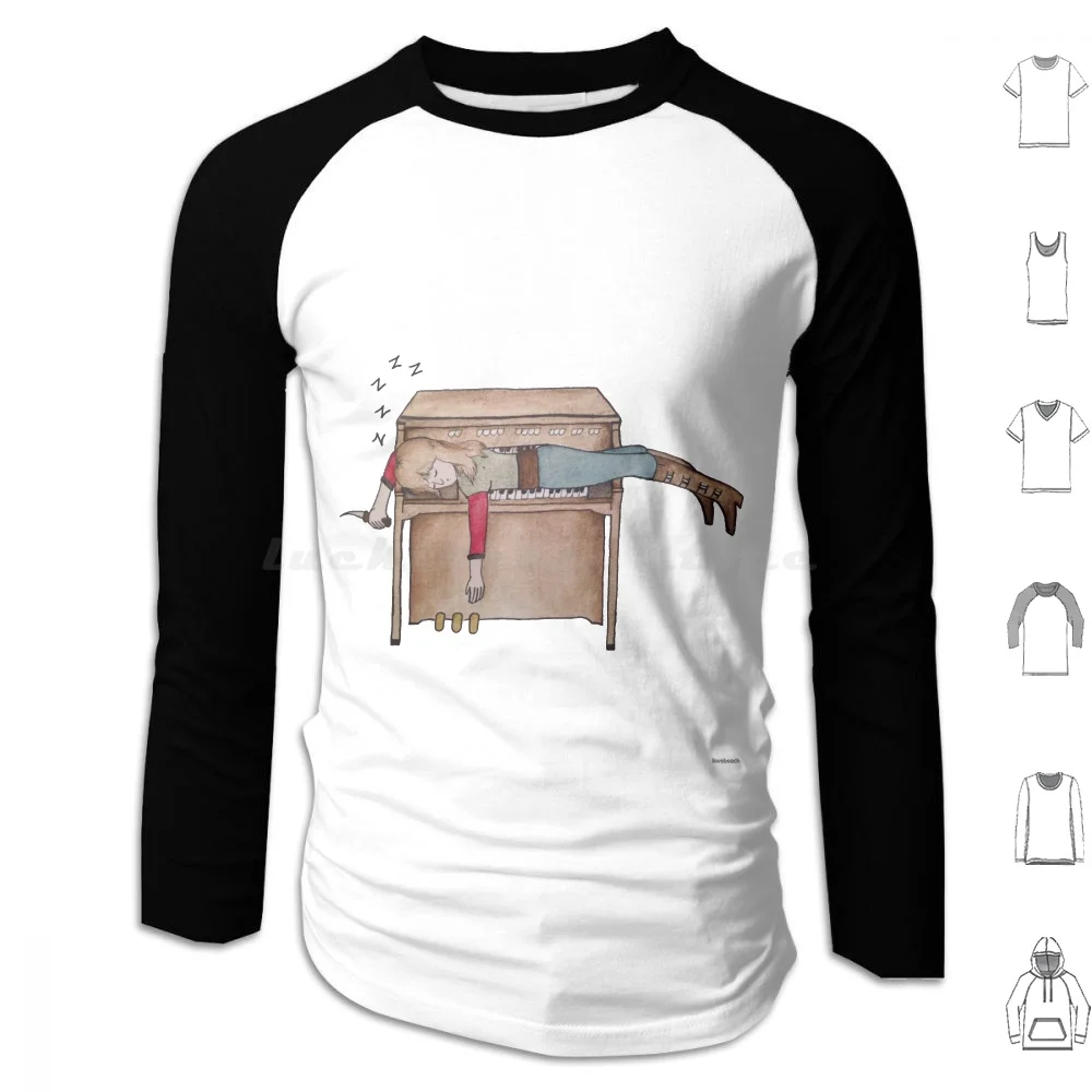 Sleepy Keith Emerson Hoodie Cotton Long Sleeve Keith Emerson Elp Emerson Lake And Palmer Emerson Lake Palmer Prog Progressive