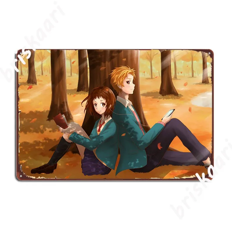 Honeyworks Miou X Haruki Metal Plaque Poster Pub Pub Garage Vintage Mural Painting Tin Sign Poster