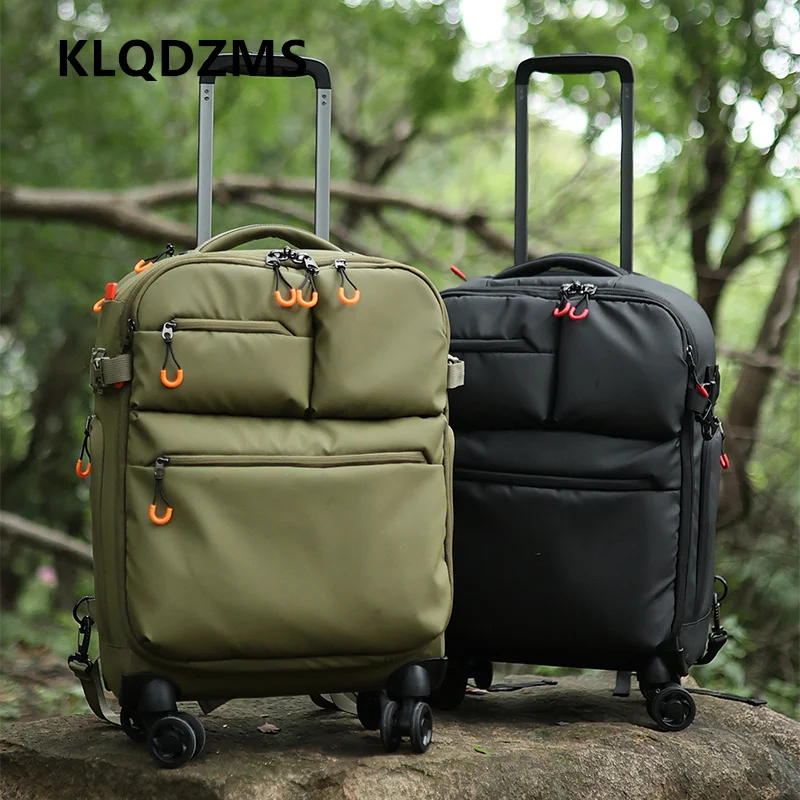 

KLQDZMS Waterproof Suitcase Oxford Cloth Boarding Box Ultra-light 18-inch Trolley Case Students Password Box Travel Luggage