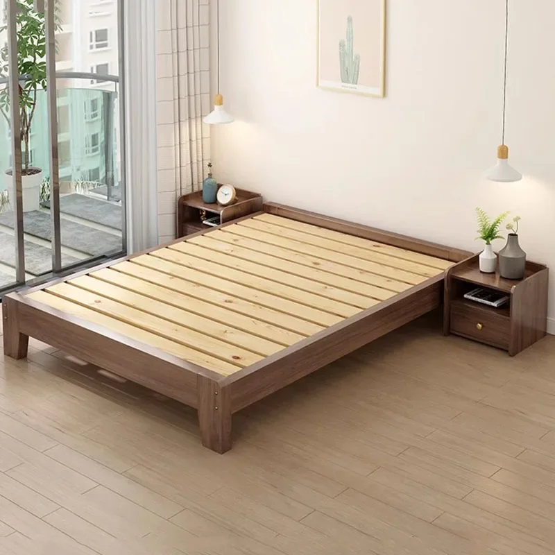 Girls Design Tatami Luxury Modern Single Bedroom Frame Queen Space Saving Sun Sleeping Bed Beach Camas De Casal Home Furniture