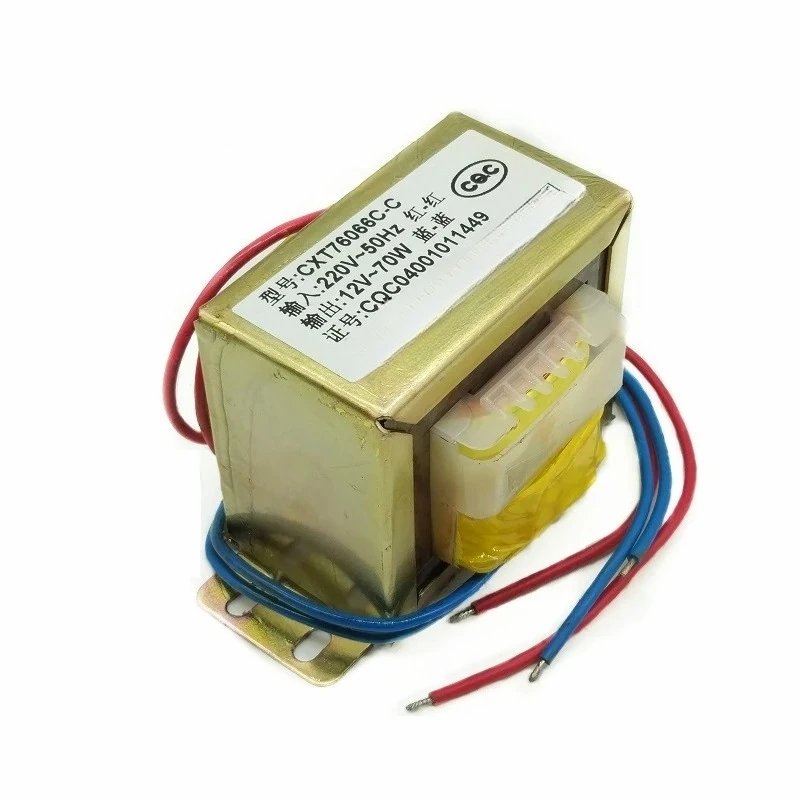 power transformador 70W coil Audio transformer EI66 DB-70VA 220V to AC single/double6V12V18V24V Amplifier low frequency isolated