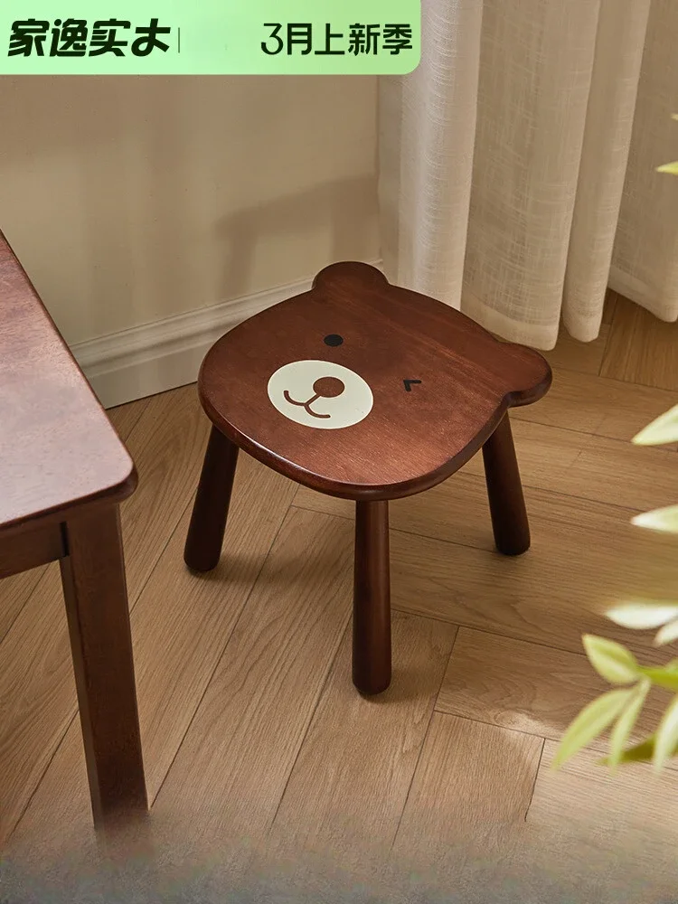 

Solid wood animal cartoon low stool small stool home small bench living room coffee table wooden stool