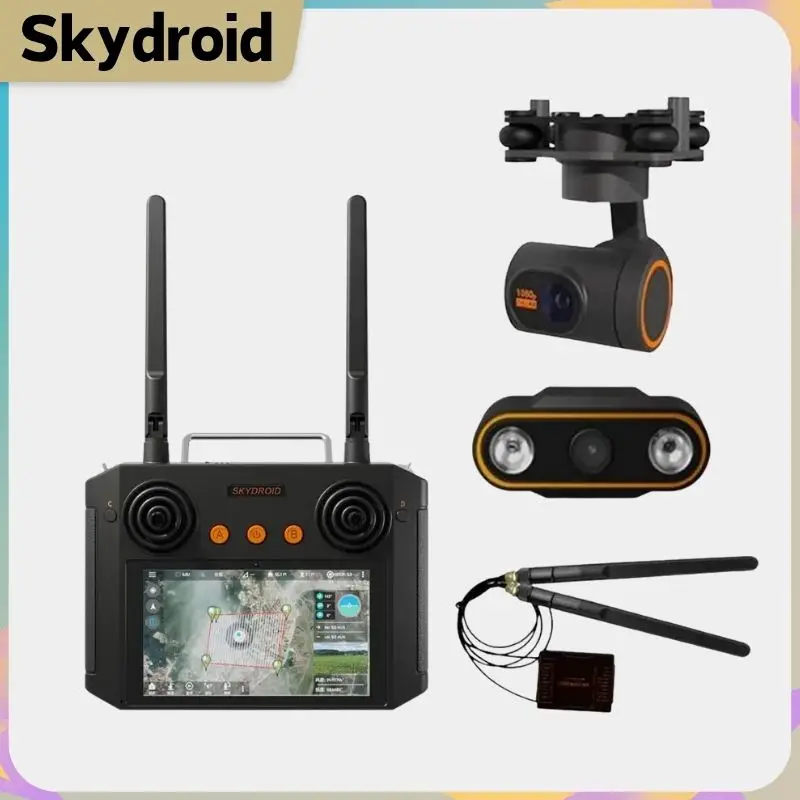 Новый пульт дистанционного управления Skydroid H12 PRO с 3-объемной камерой/3-осевым карданным подвесом, цифровым изображением 1080P для сельскохозяйственного опрыскивающего дрона, БПЛА