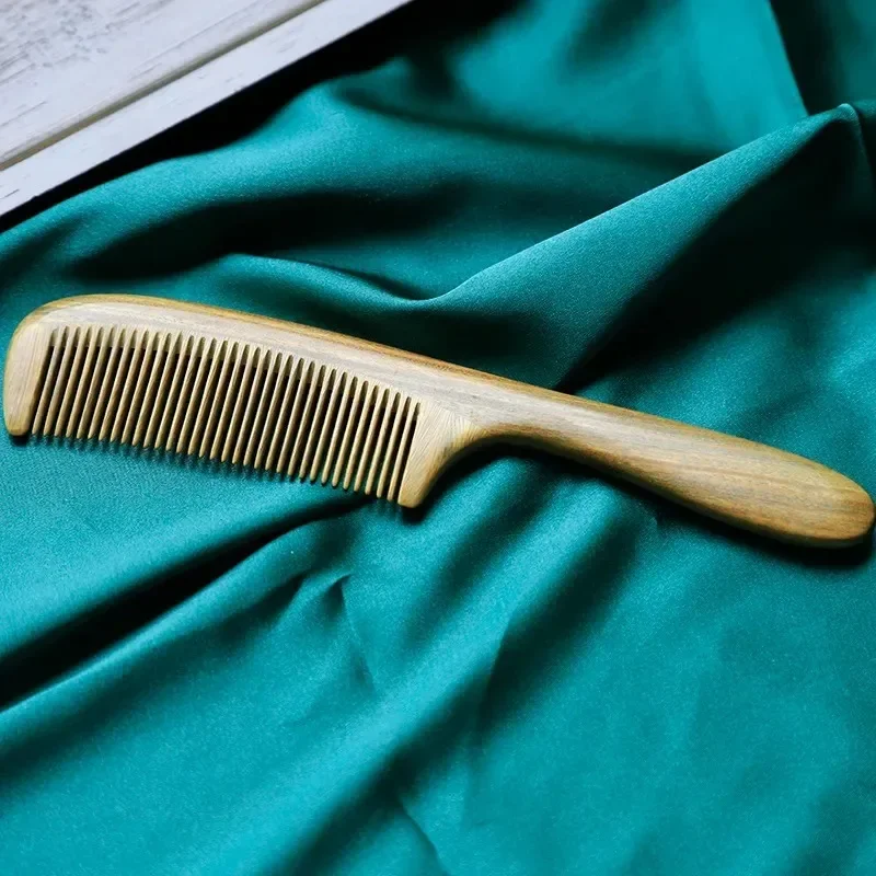 Green Sandalwood Comb High-end Head Hair Massage Fluffy Household Factory Wholesale