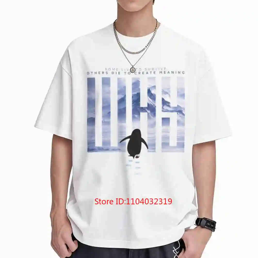 Nihilist Penguin Why Lonely Sad Wandering Short Sleeve Tee 100% Cotton T-Shirt