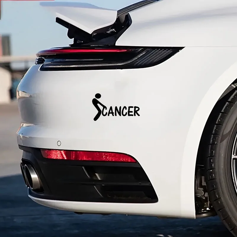 FK Cancer Car Sticker Vinyl Decal for Cars Trucks Bumpers Windows Laptops Self Adhesive Vinyl Decal Perfect