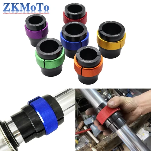 Accesorios universales para motocicleta, herramienta de controlador de sello de aceite de horquilla delantera CNC de 38MM-50MM para KTM HONDA KAWASAKI SUZUKI YAMAHA Dirt Bike