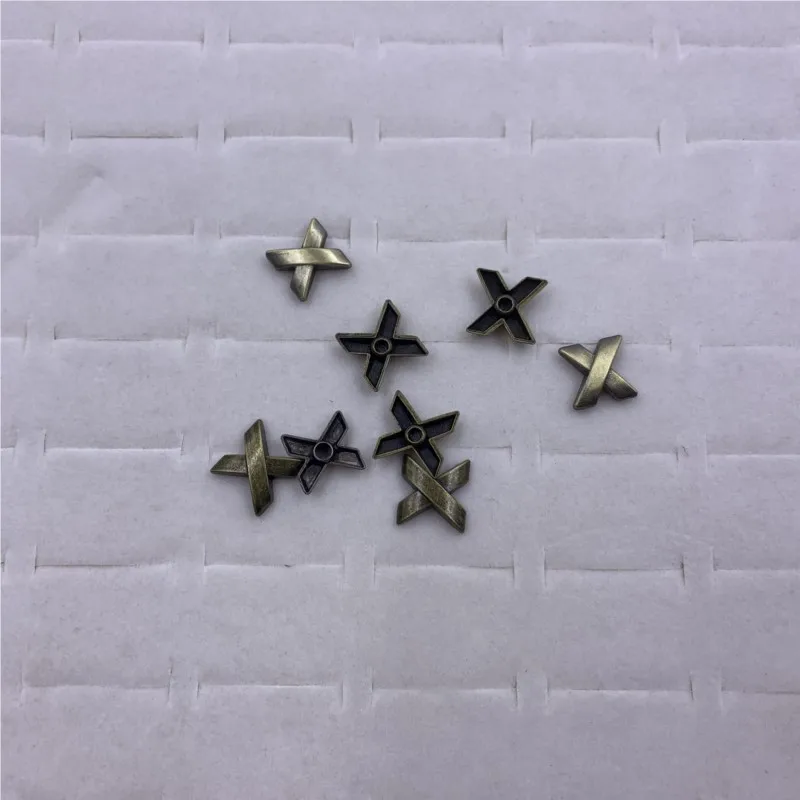 13mm Cross X Shape Punk Rivets Cap Stud For Leather Craft Belt Purse Bag Hat Shoe Clothes Jeans Jewelry Trims Accessories