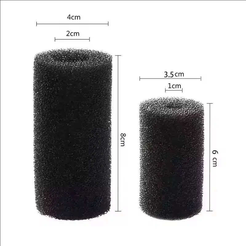 2/4/6 pcs Aquarium Biochemical Filter Sponge Fish Tank Inlet Water Pre-Filter Sponge Cartridge Replacement Filter