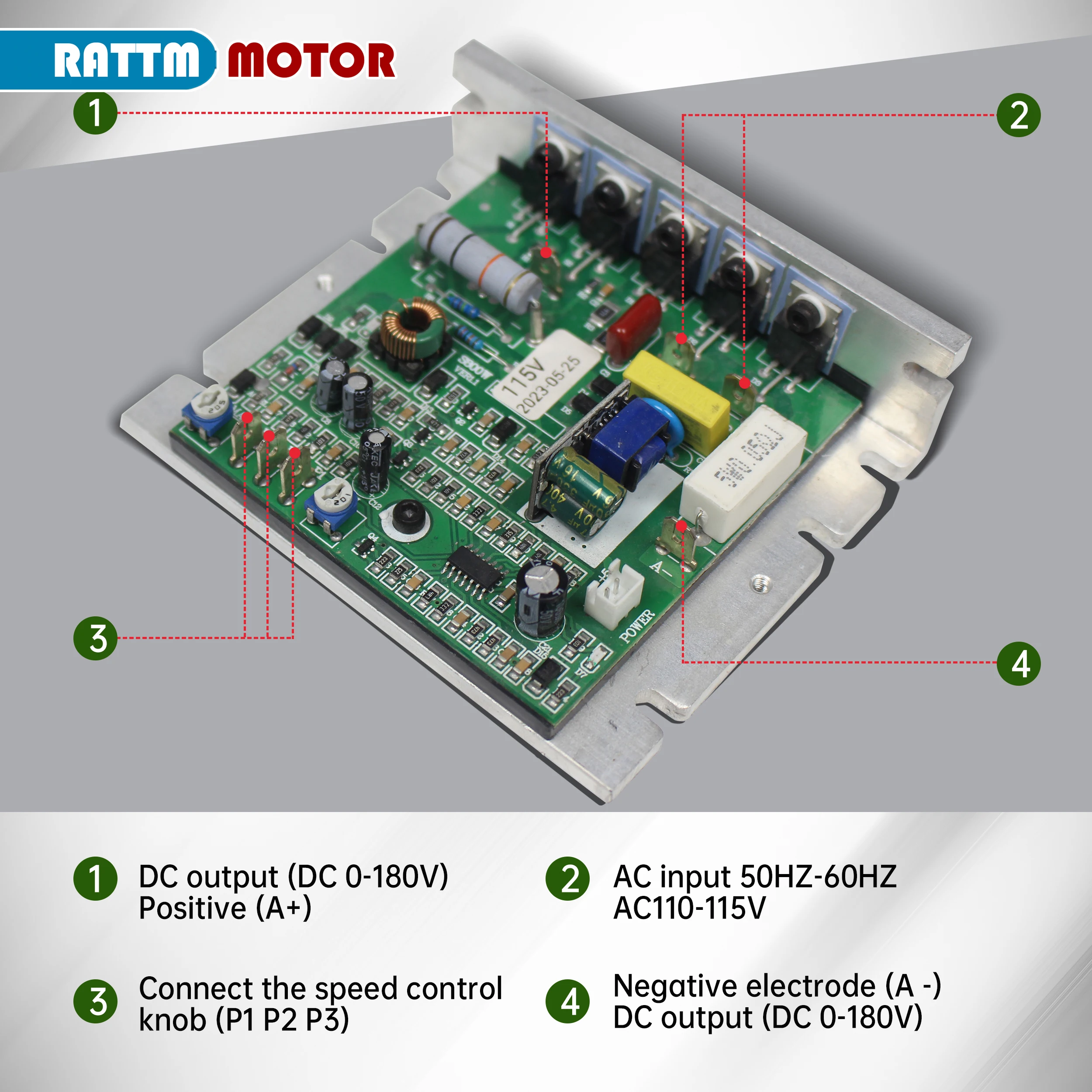 Mini Lathe Machine Main Board Controller Card For CJ0618 WM210V CD210V 110V 220V Part