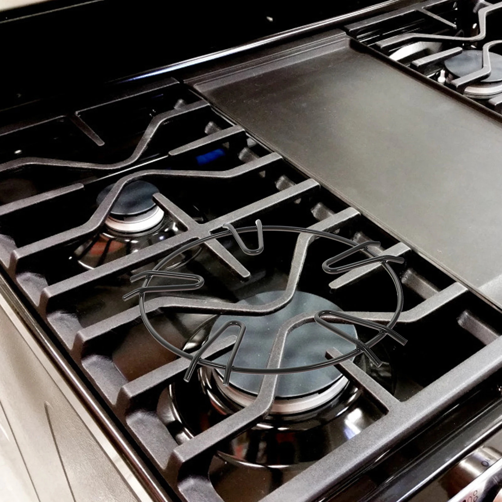 

2Pcs Pot Brackets Racks Stove Accessories Stainless Steel Cookware Rings Holders Gas Stove Bracket Pan Kitchen Tools