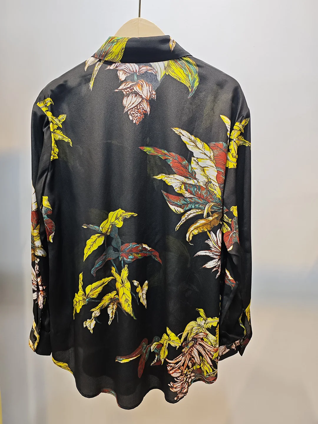 ZAROY Vintage Commute Printed Shirts Woman Clothing Long Sleeve Polo Neck Buttoned Shirt Casual Streetwear Fashion Holiday Tops