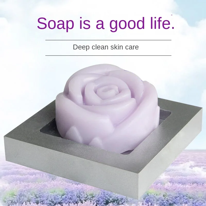 Lavender Essential Oil Hydrating Moisturizing Bath Face Washing Making Handmade Flower Soap