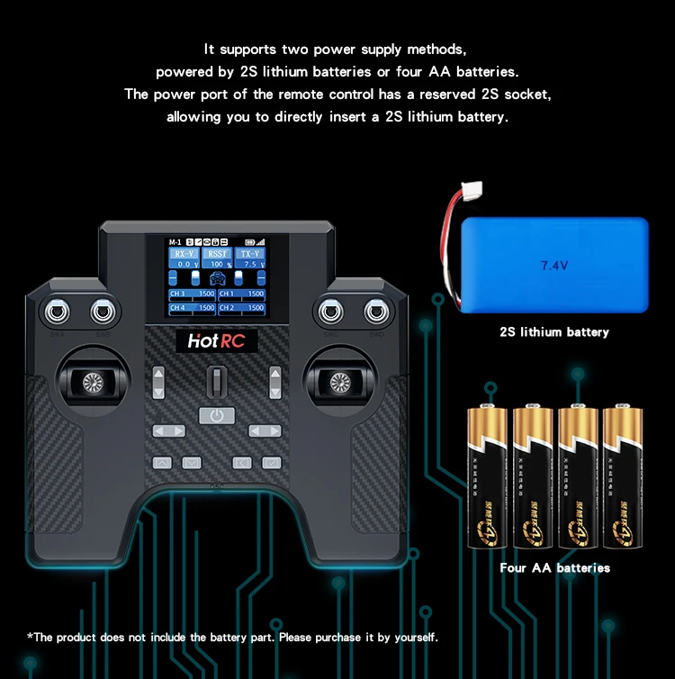 

Hotrc HT-8A HT8A 8CH 2.4G Transmitter&Receiver FHSS Remote Control with F-08A Receiver for RC Helicopter Aircraft Car Tank Robot