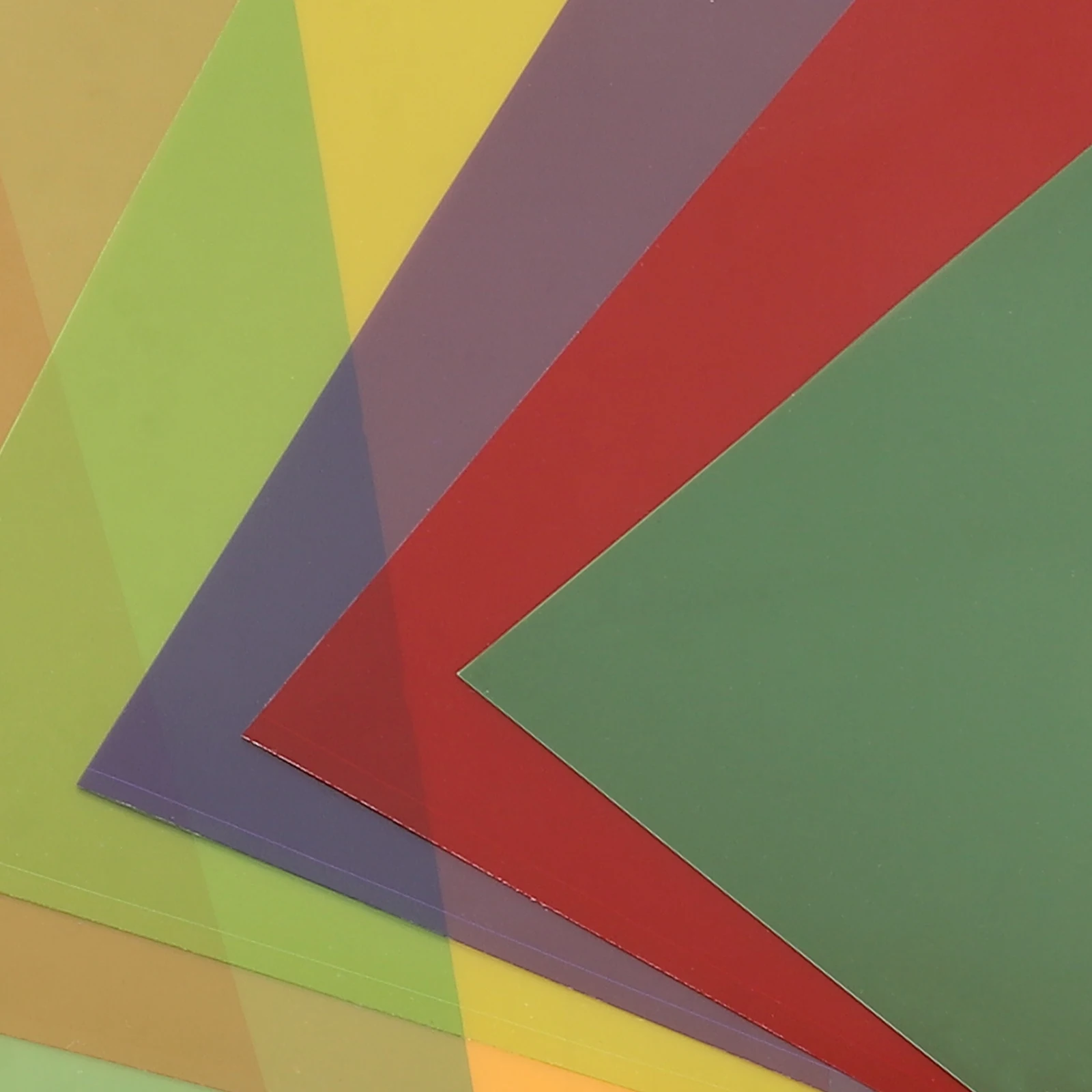 18 Sheets Colored Cellophane Sheets Transparent PVC Craft Material for DIY Projects Multi-Color Craft Supplies