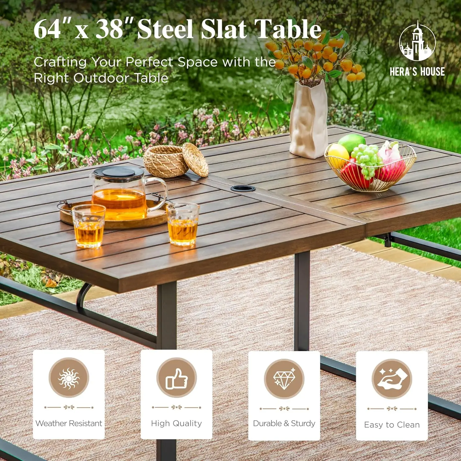 Patio Table and Chairs, 64