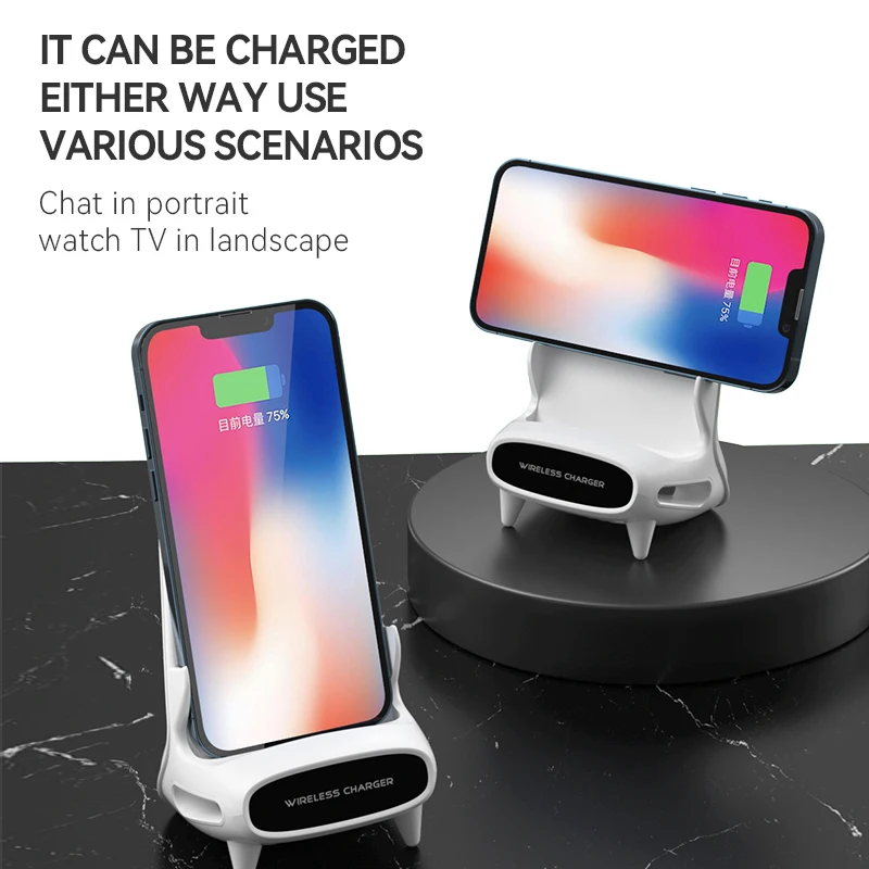 Cargador inalámbrico magnético rápido Qi, estación de seguridad para tableta, 15W, para SamsungXiaomiHuawei IPhone 12 13 11Pro Max13 Mini Mac