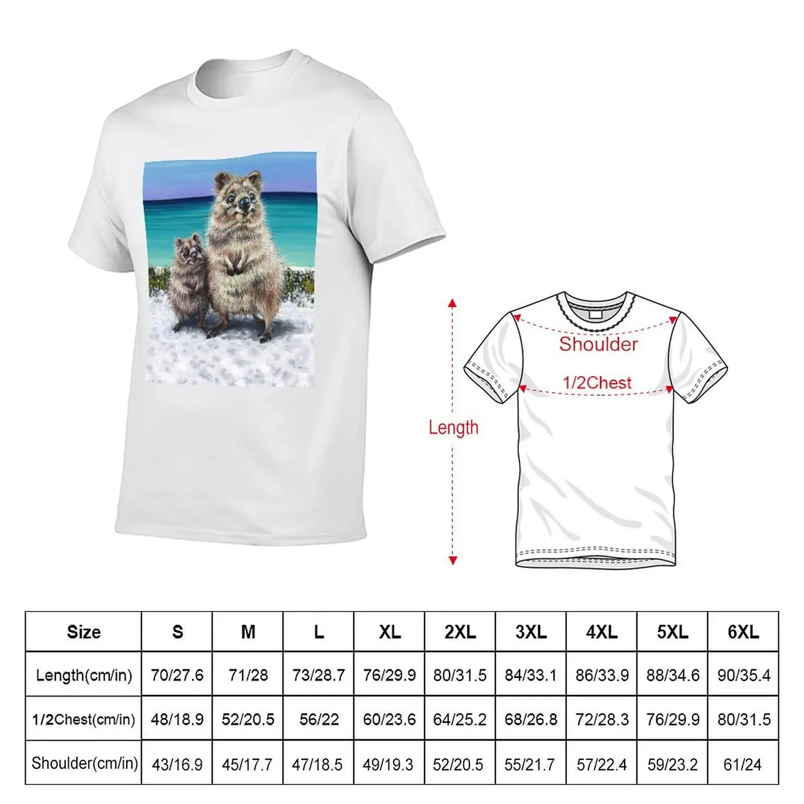 Quokka and Joey T-Shirt anime t shirts plus size tops Aesthetic clothing cotton t shirt men