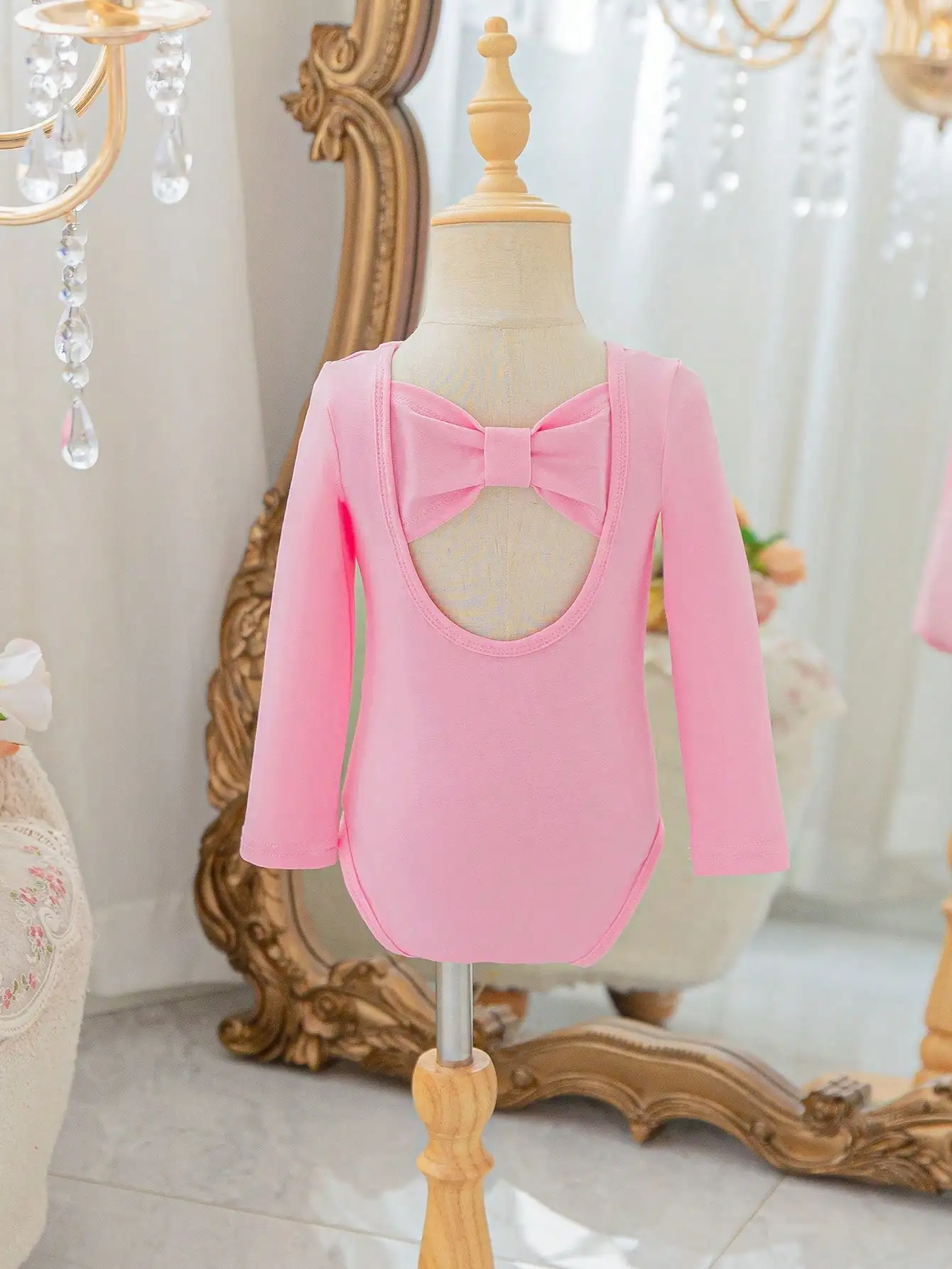 Summer Girls' Long Sleeved Ballet Costume Dance Costume Grading Exam Dance Jumpsuit Children's Practice Outfit
