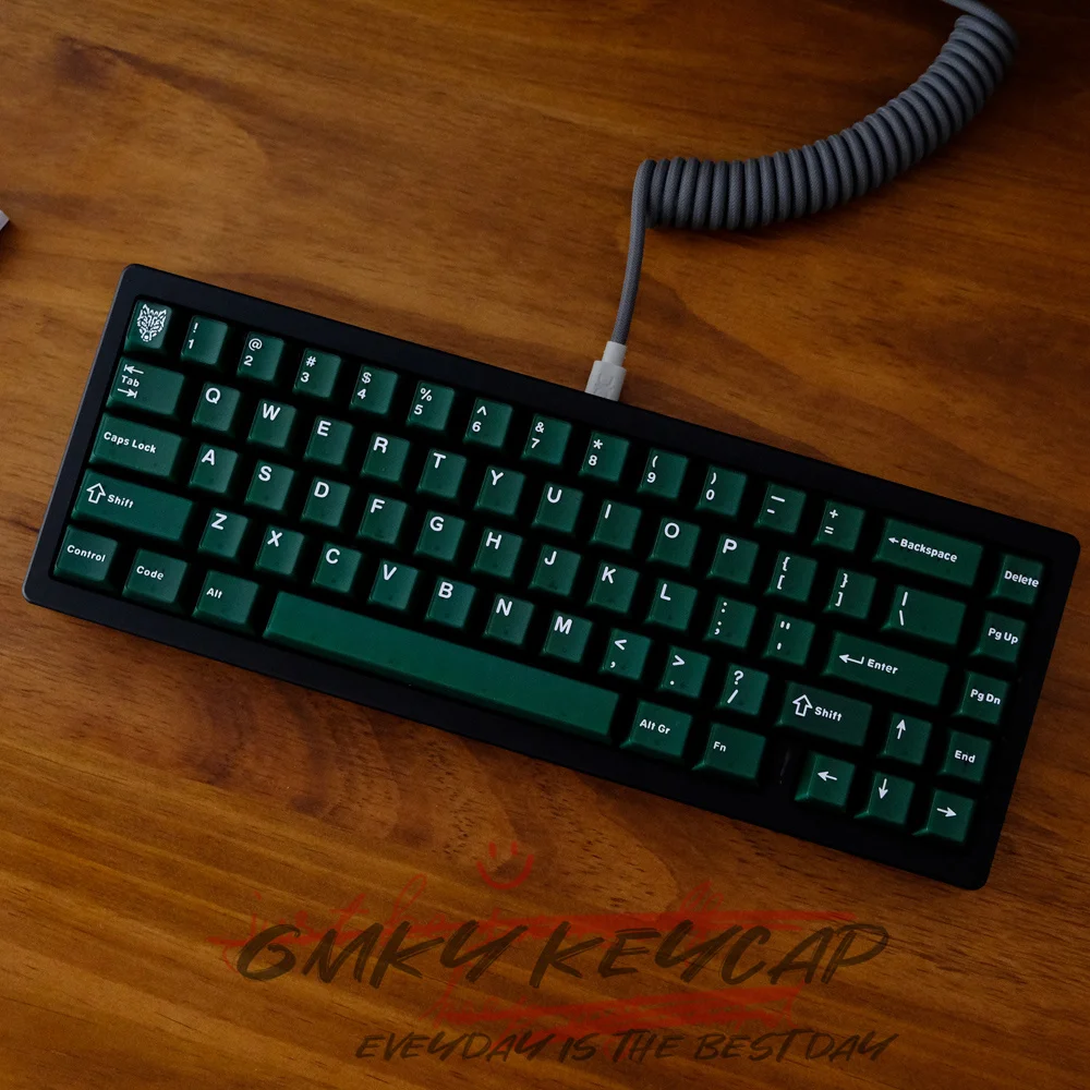 Imagem -03 - Gmky-teclados Verde Esmeralda e Wasabi Perfil Cereja Tiro Duplo Abs Flip Teclados Pbt Teclado Mecânico Interruptor mx