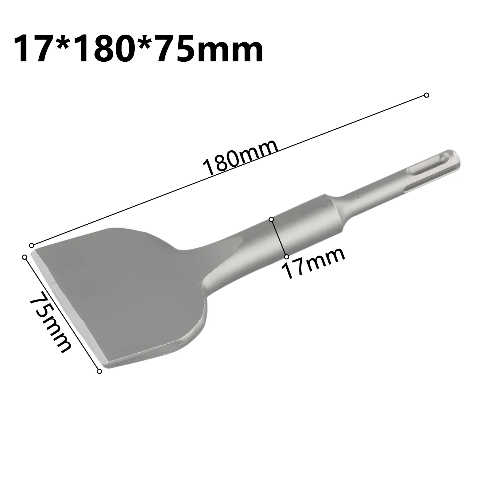 

Manual Tool Tile Chisel 15 Degrees Cemented Carbide Dia:10mm Grey L:180mm High Quality For Walls Tiles Old Plaster