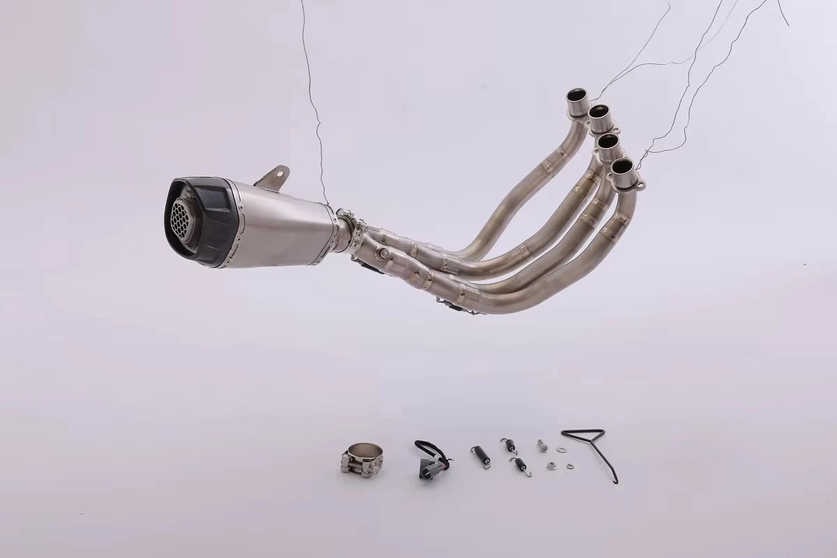 High Performance Exhaust System Pipe for  Motorcycle, Aftermarket Muffler, Performance Escape, , Chrome Parts