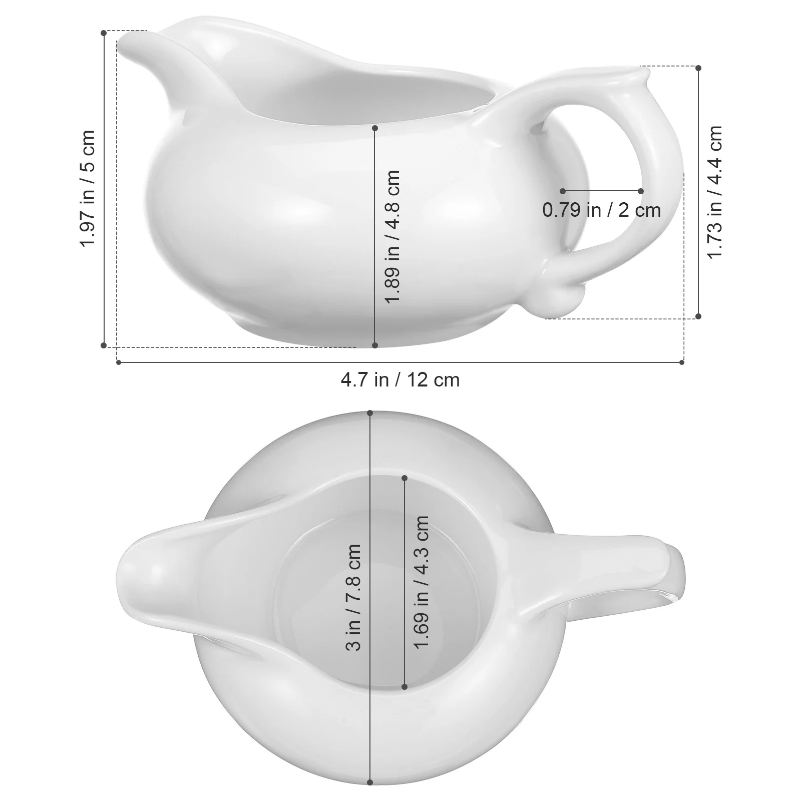 เหยือกครีมนมกาแฟ 3 ชิ้น ถ้วยเซรามิกอเนกประสงค์สำหรับตีฟองนม เหมาะสำหรับใส่ซอส จิ้มอาหาร ใช้ในบ้าน รับประทานอาหาร ปิ้งย่าง ใช้กลางแจ้ง