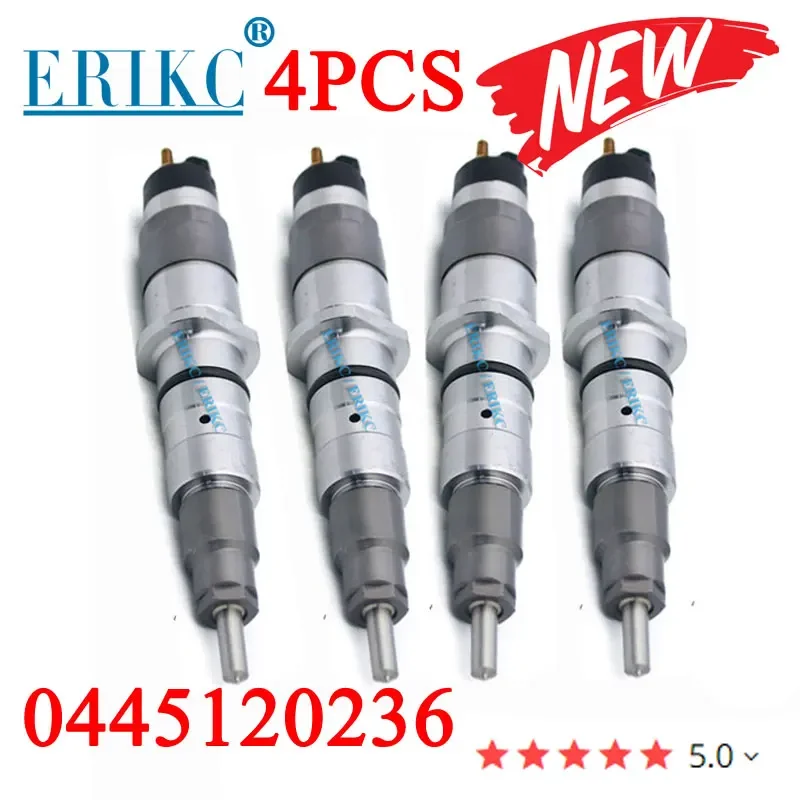 

4PCS 5263308 0445120236 Diesel Engine Common Rail Injector 0 445 120 236, 0445 120 236 for Cummins 6745-11-3102 6745-12-3100