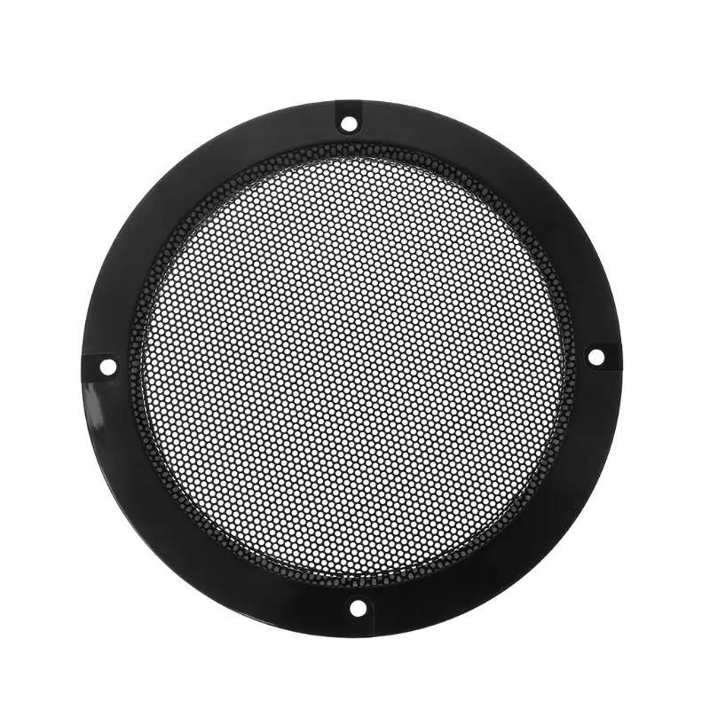 2PCS Decorative Mesh Circle Car Speaker Protective Cover Cases Horn Guard Decorative Circle Video Accessories Kits