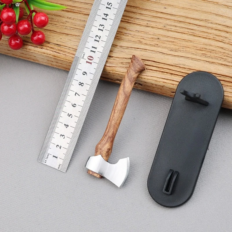 

Mini Axe Ornament Mirror Light Small Hand Axe Sharp Hand Forged Battle Axe Decoration Outdoor Camping Tool