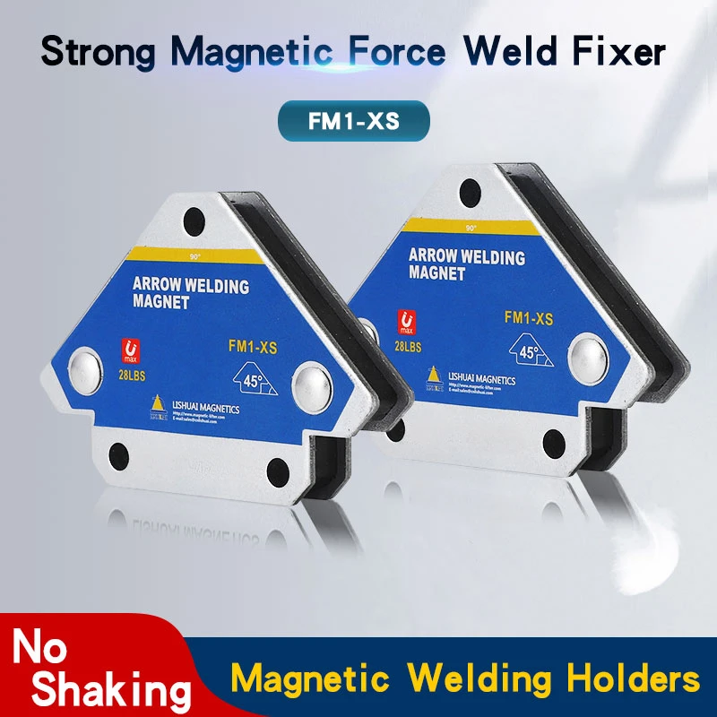 12.5KG Magnetic Welding Holders Angle Solder Arrow Magnet Weld Fixer Positioner Ferrite Holding Auxiliary Locator Tools 2/4pcs