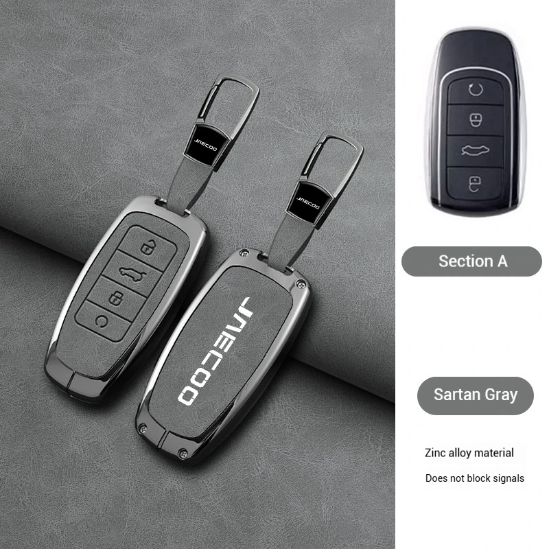 Zinc Alloy Car Smart Remote Key Case Cover Protection Shell Bag For Chery Jaecoo J6 J7 J8 Phev 2023 2024 2025 Keychain Accessori