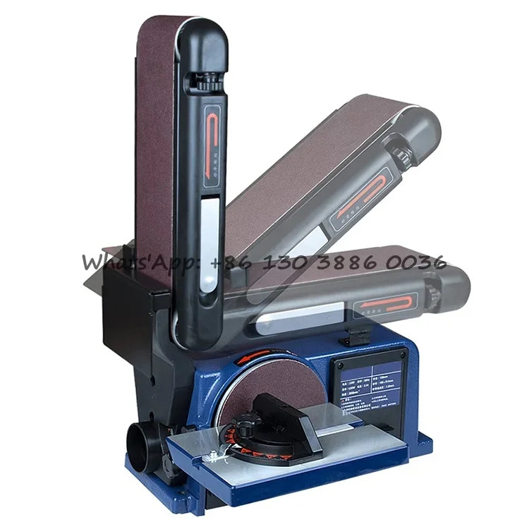220V 550W Multifunctional Desktop Belt Grinder, Electric Wood Sanding Polishing Sharpener Machine