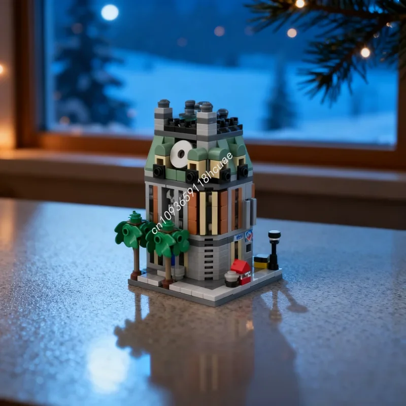 302 Uds MOC Mini Modular Sanctum Sanctorum miniatura bloques de construcción juguetes arquitectura montar DIY Idea de regalo de Navidad niños