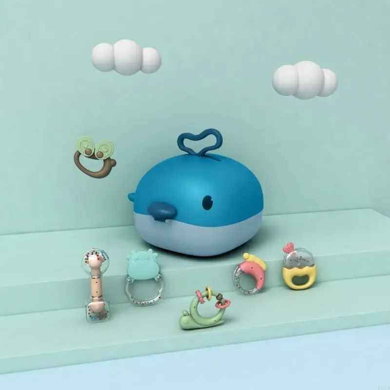 F62D Baby Toy 0-12 Months Rattles Hand Cartoon Animals Educational Toy